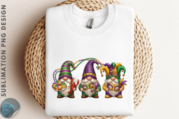 Download Mardi Gras Gnome Trio Sublimation PNG - Sublimation Collection