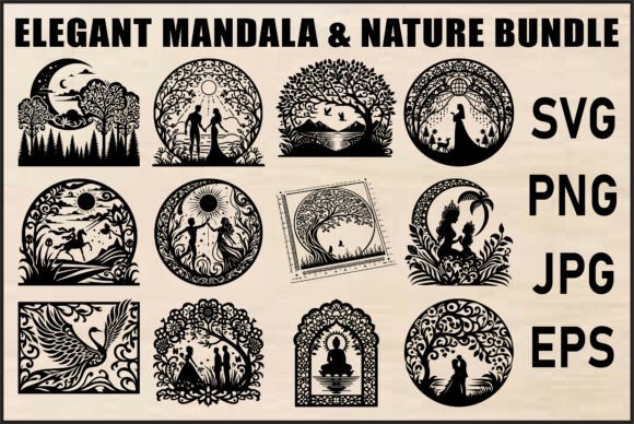 Download Mandala &amp; Nature SVG Bundle - Premium Resources