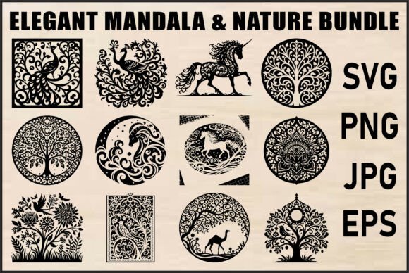 Download Mandala &amp; Nature SVG Bundle - Premium Resources