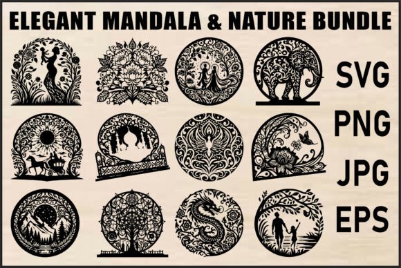 Download Mandala &amp; Nature SVG Bundle - Premium Resources