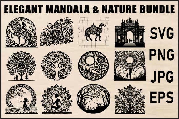 Download Mandala &amp; Nature SVG Bundle - Premium Resources