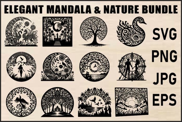 Download Mandala &amp; Nature SVG Bundle - Premium Resources